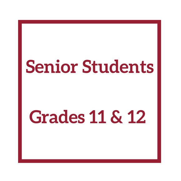 Senior Students - Grades 11 and 12
